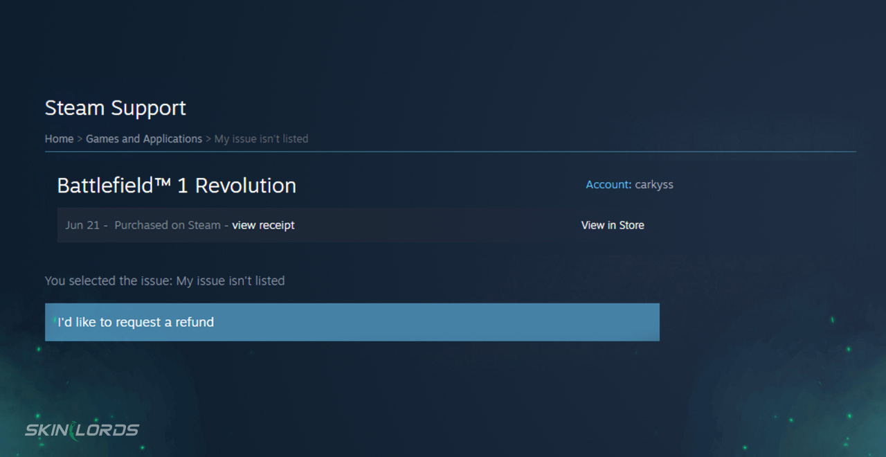 how to get a steam refund slide 4