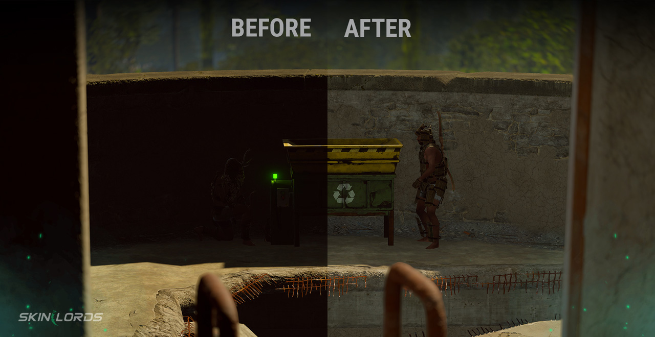 rust lighting before and after