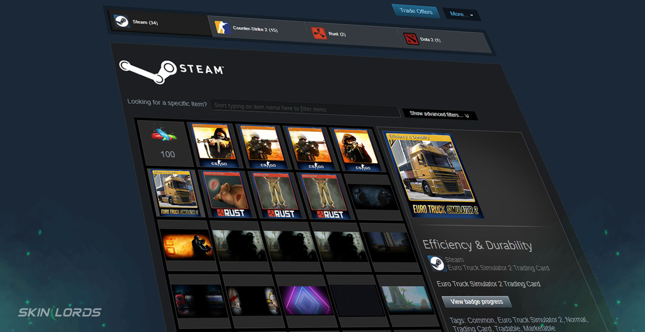 what are steam trading cards