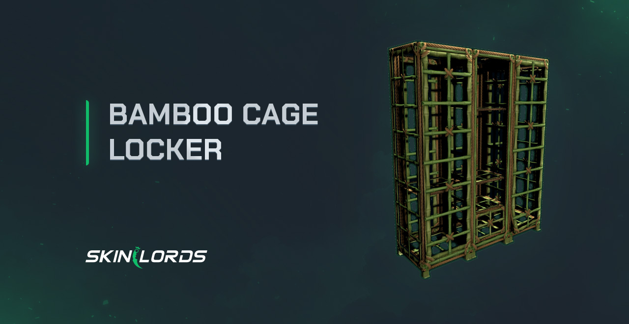 Bamboo Cage Locker rust item store