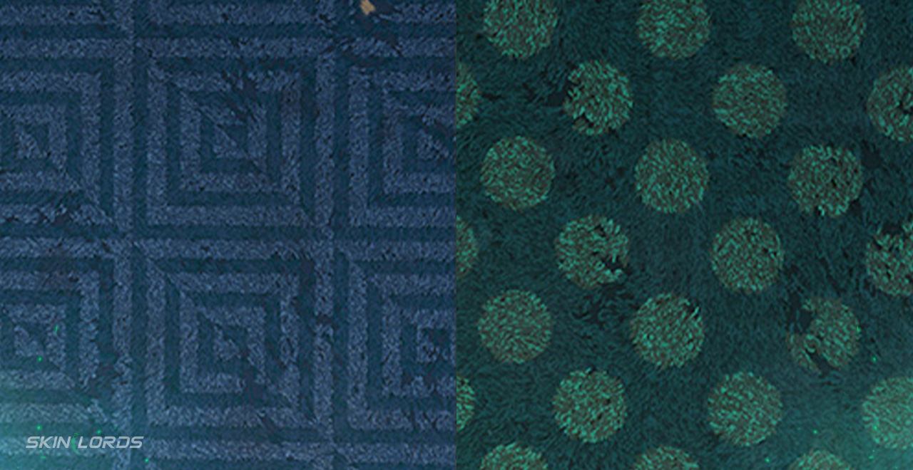 Carpet wallpaper rust