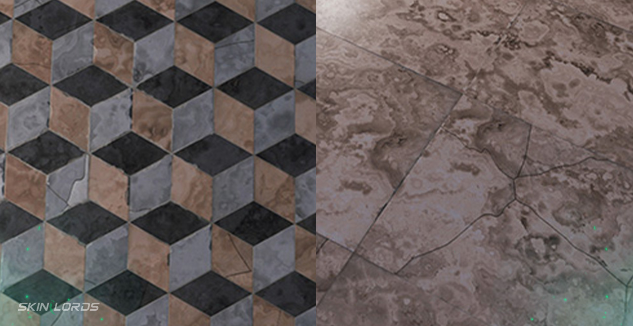 Marble Tiles wallpaper rust