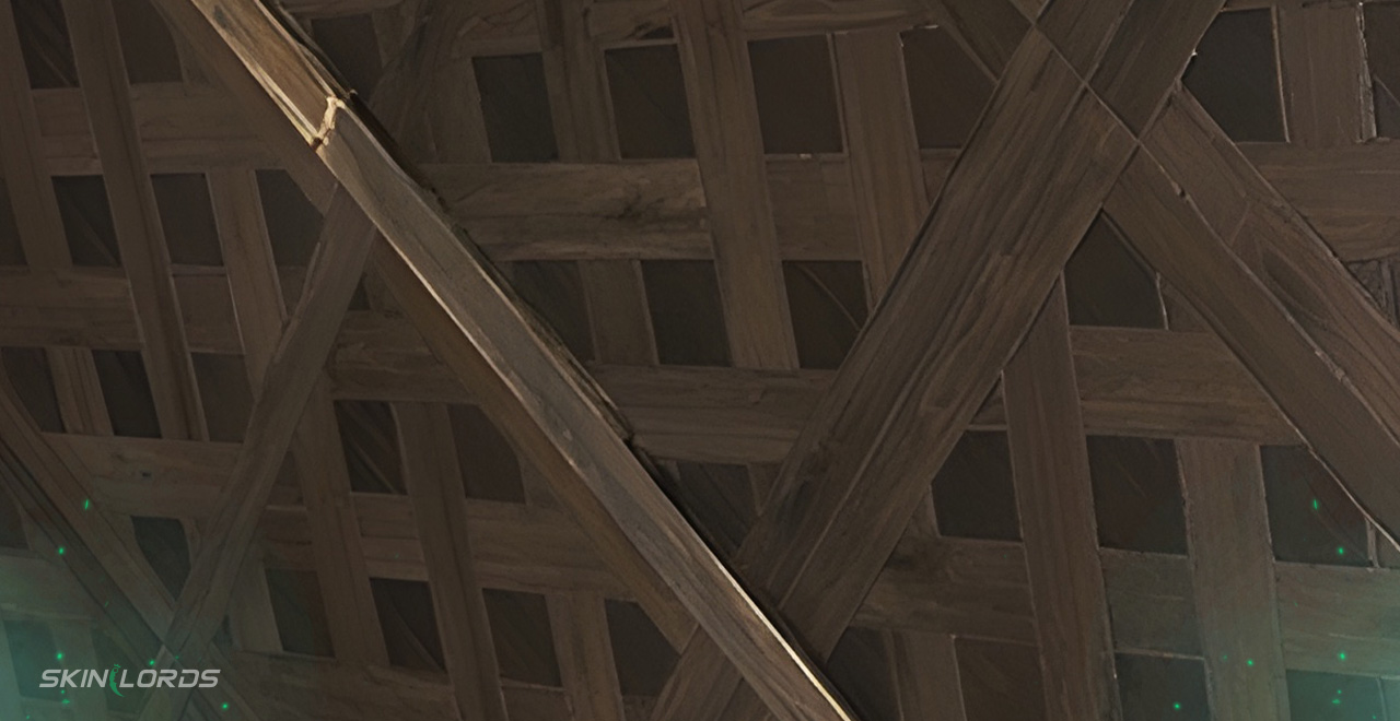 Parquet Wood wallpaper rust