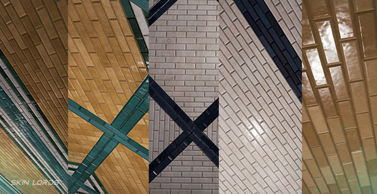 Subway Tiles wallpaper rust