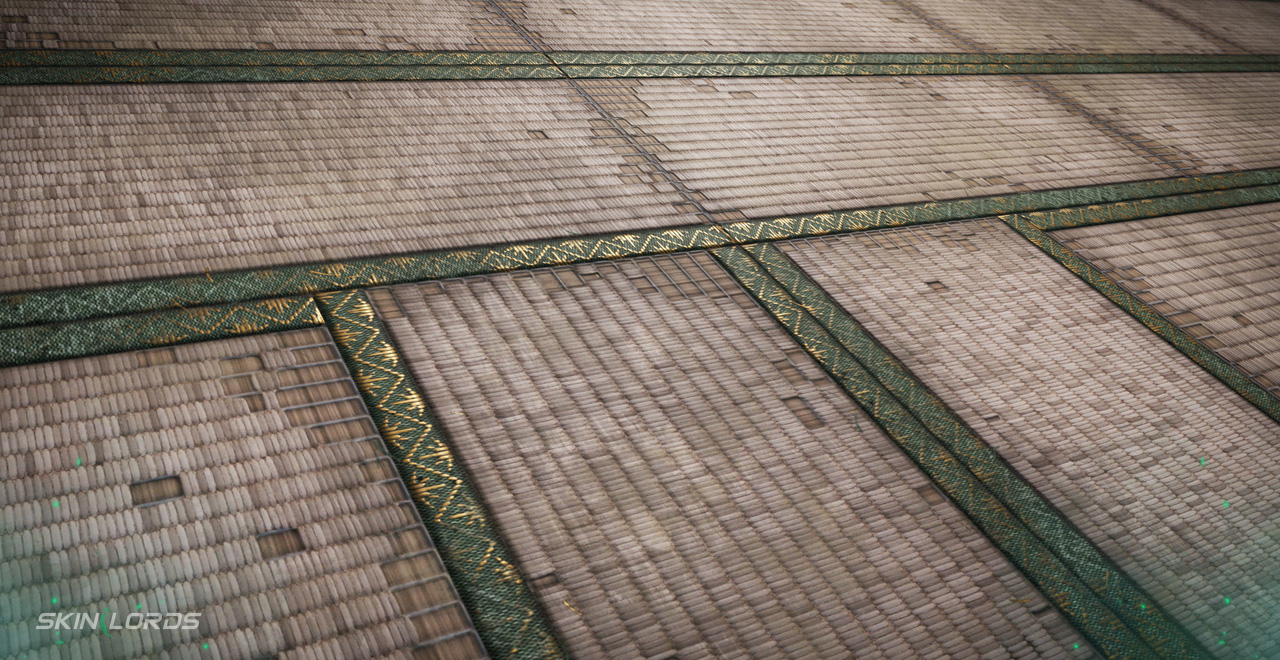 Tatami Mats wallpaper rust