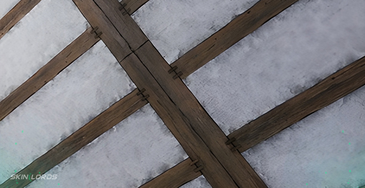 Wood Beams And Plaster wallpaper rust