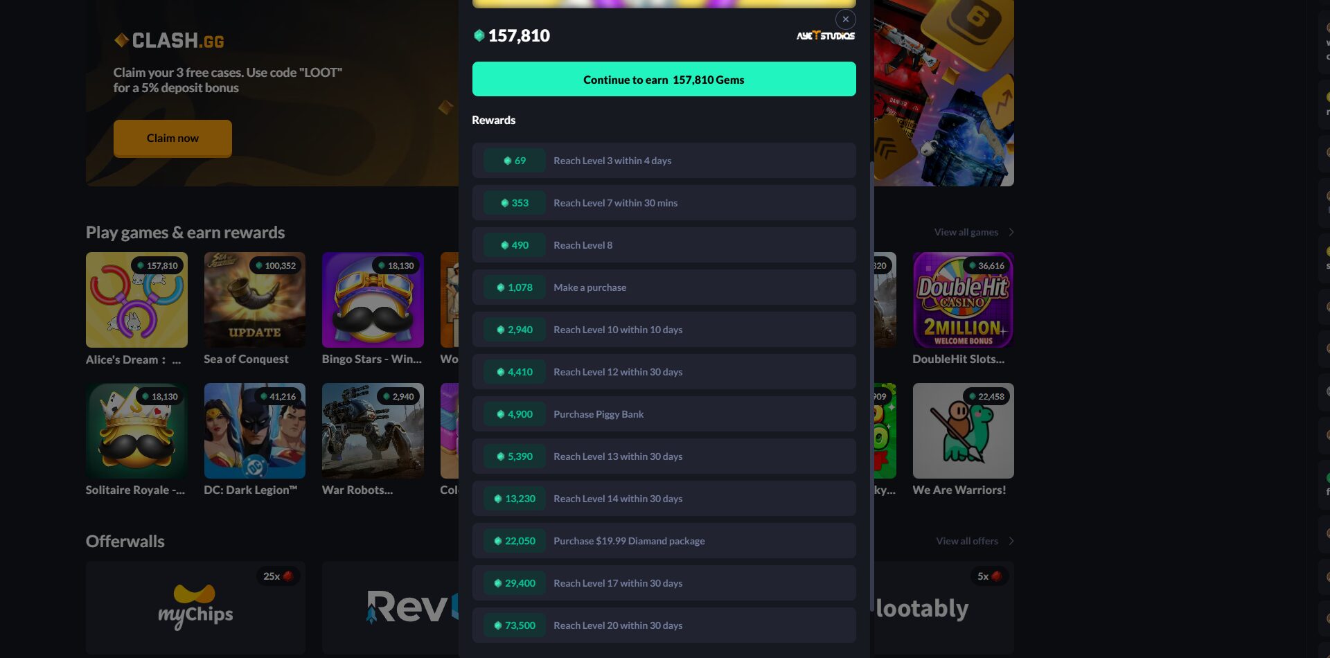 Gamehag offers steps