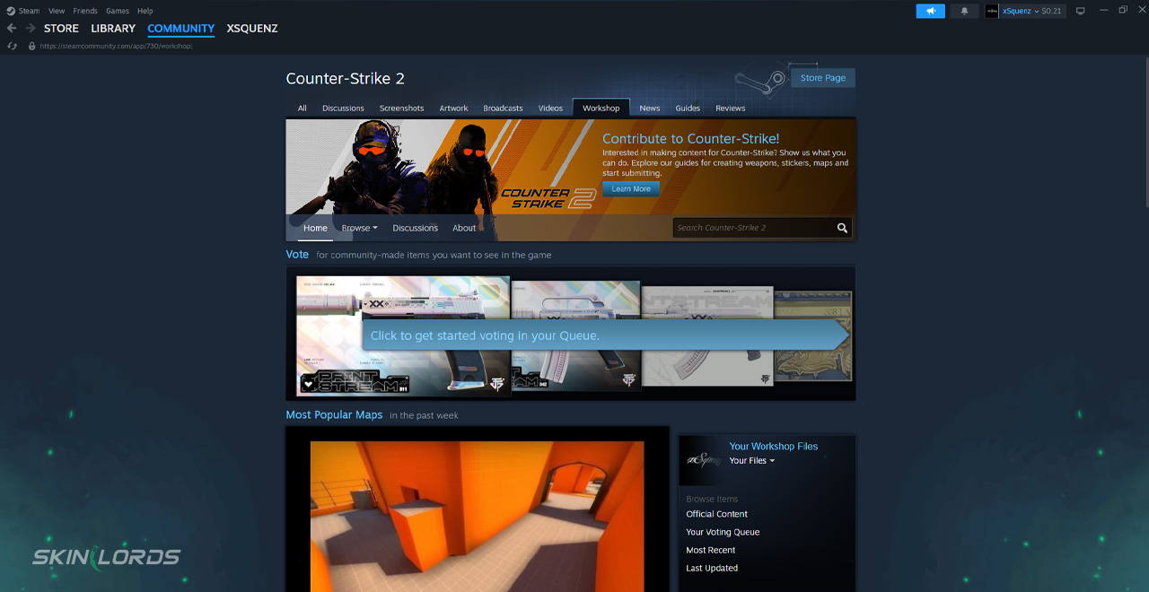 steam workshop and cs2 workshop