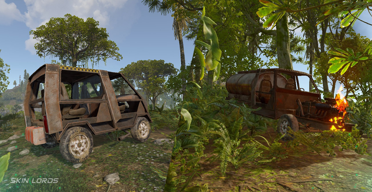 Rust Jungle Cars and Bikes Spawn Changes