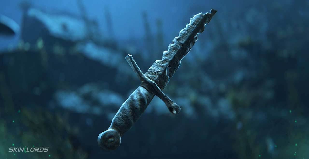 Sunken Combat Knife rust abyss pack