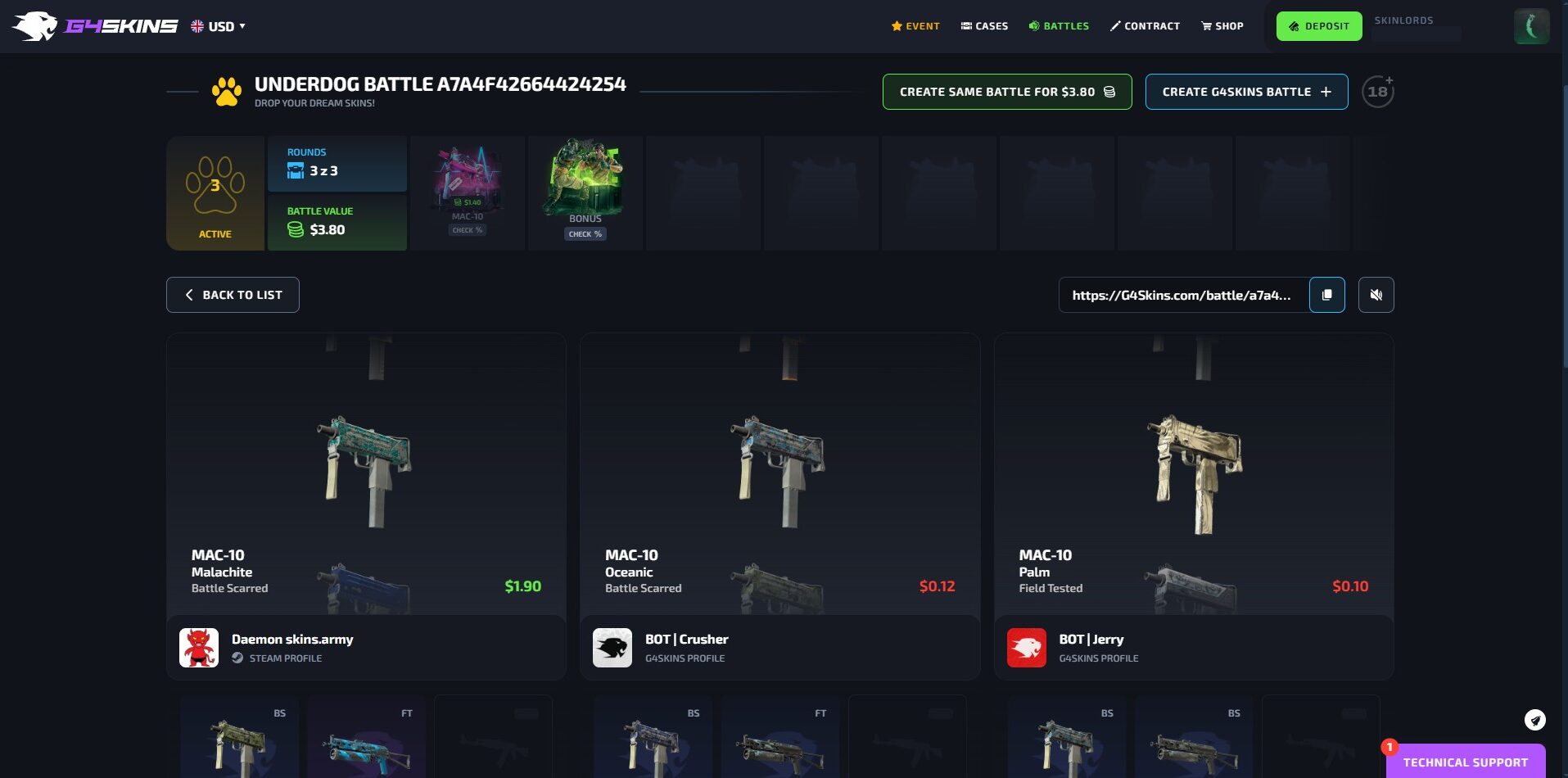 G4Skins Case Battles