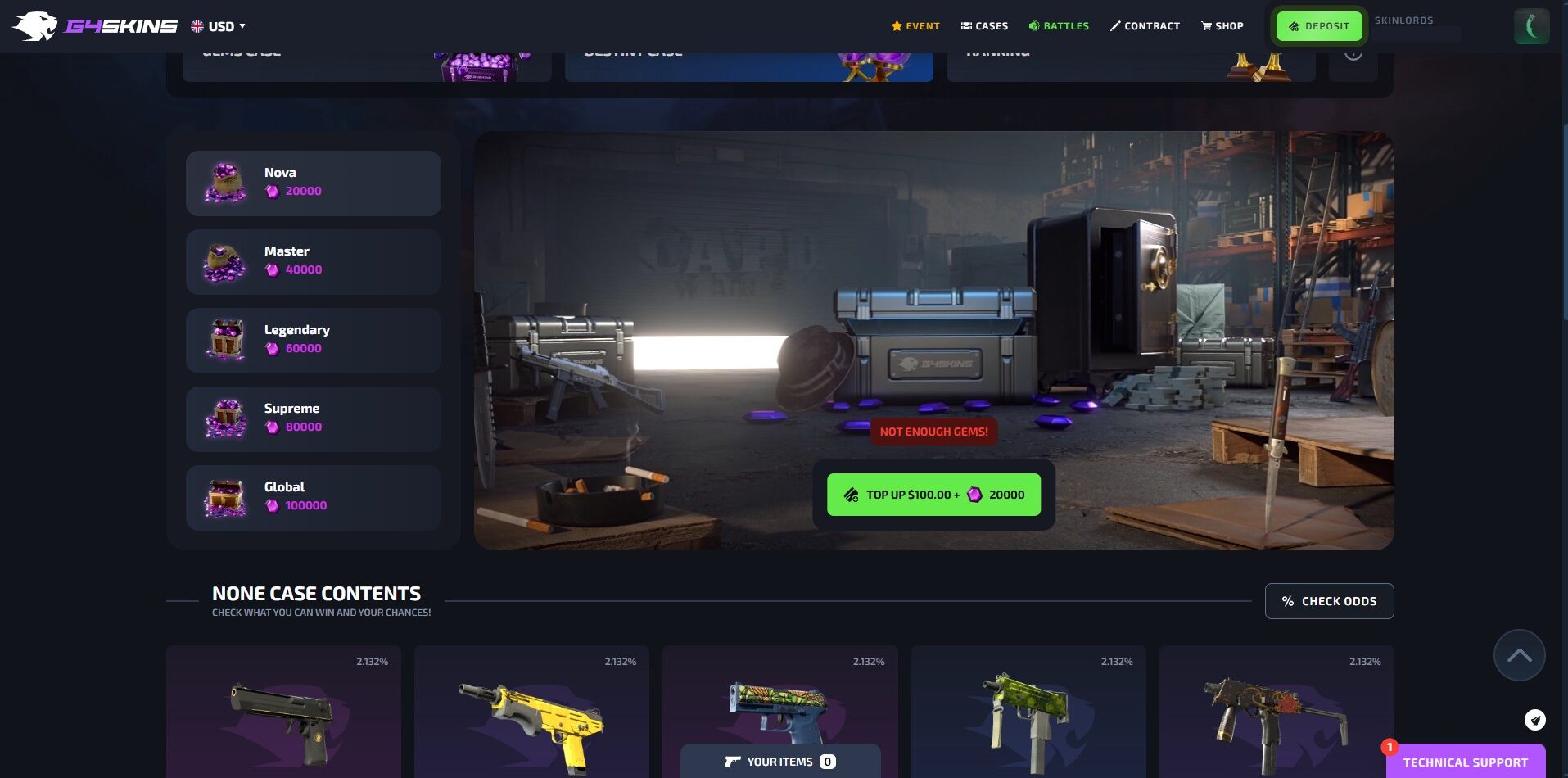 G4Skins Gems Case