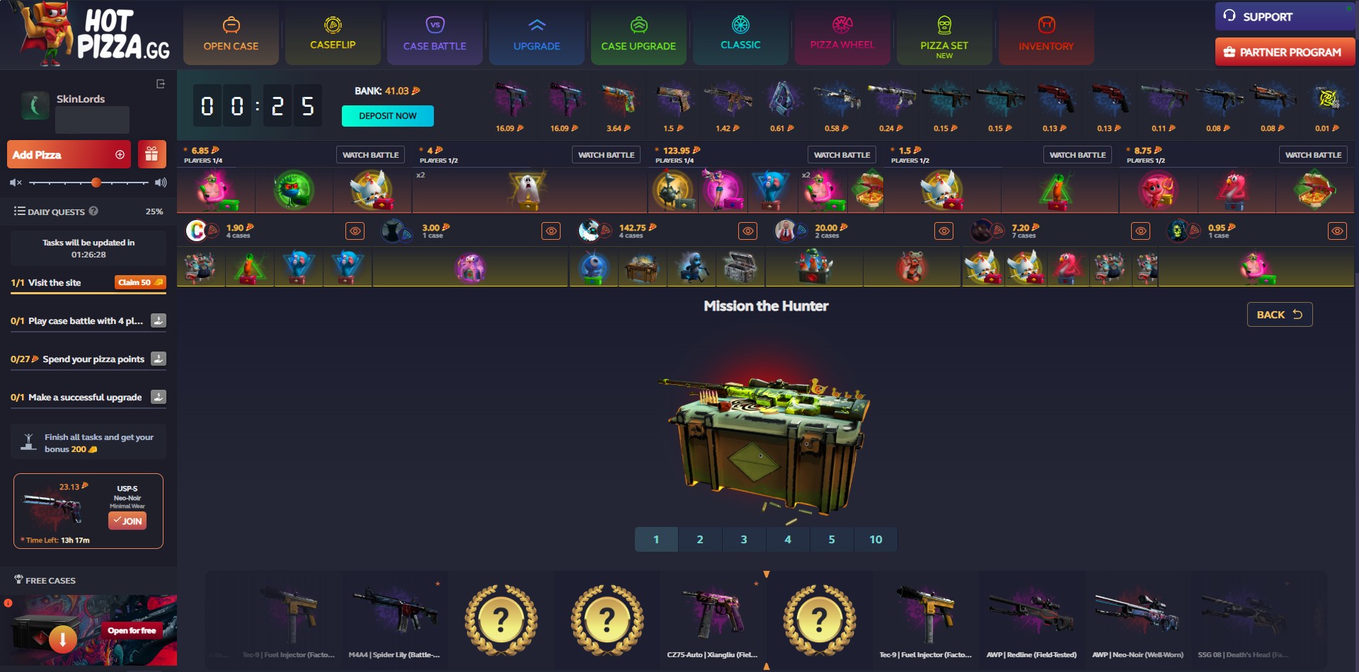 HotPizza.GG Case Opening