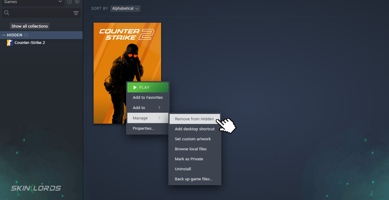 how to see hidden steam games and stop hiding steam games