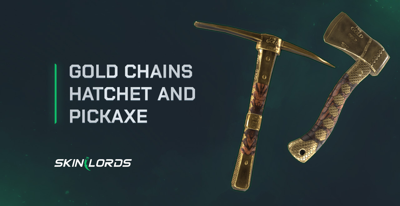 Gold Chains Hatchet & Pickaxe rust item store