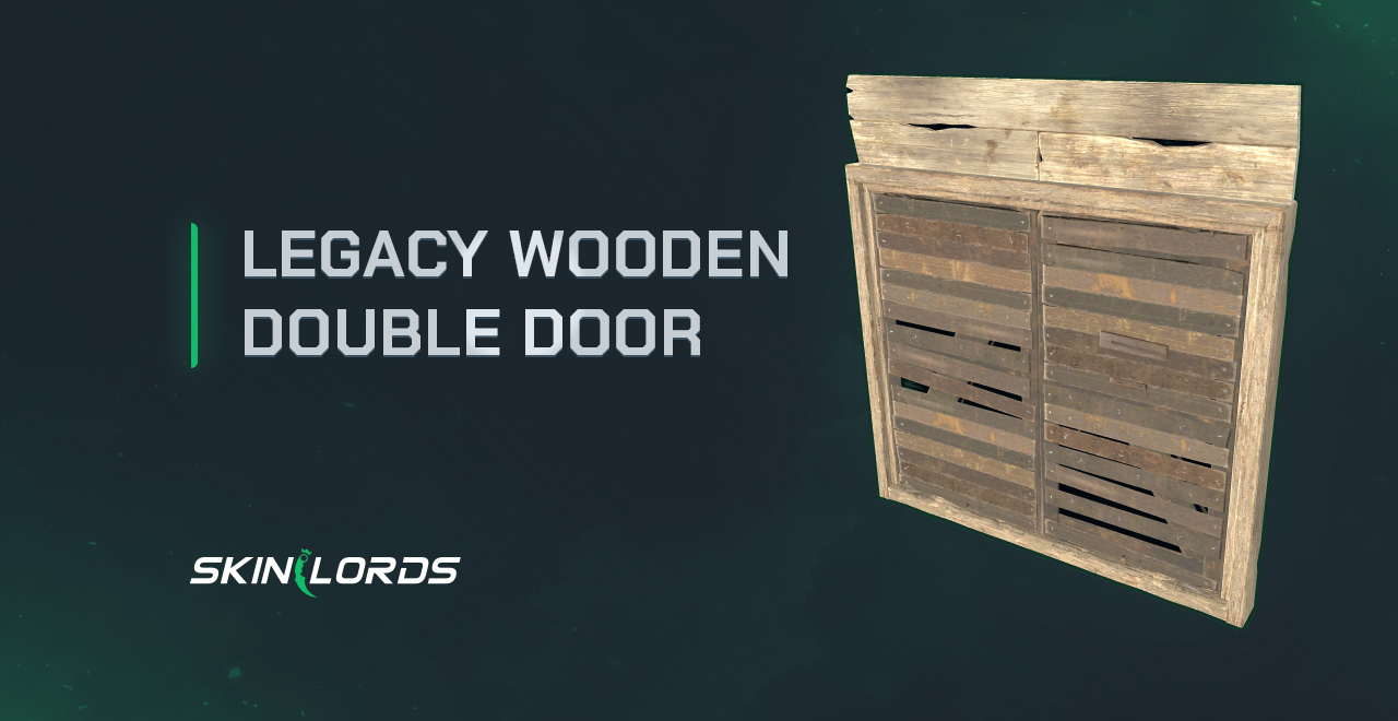 Legacy Wooden Double Door rust item store