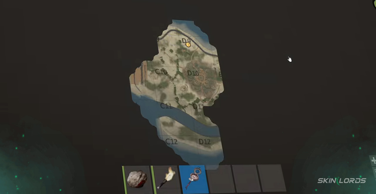 rust hardcore compass and map