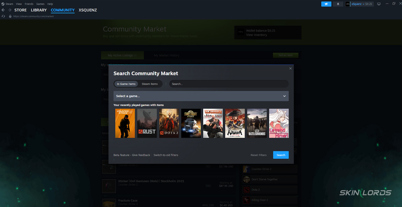 Valve Releases Steam Community Market UI Update in Beta Testing - SkinLords