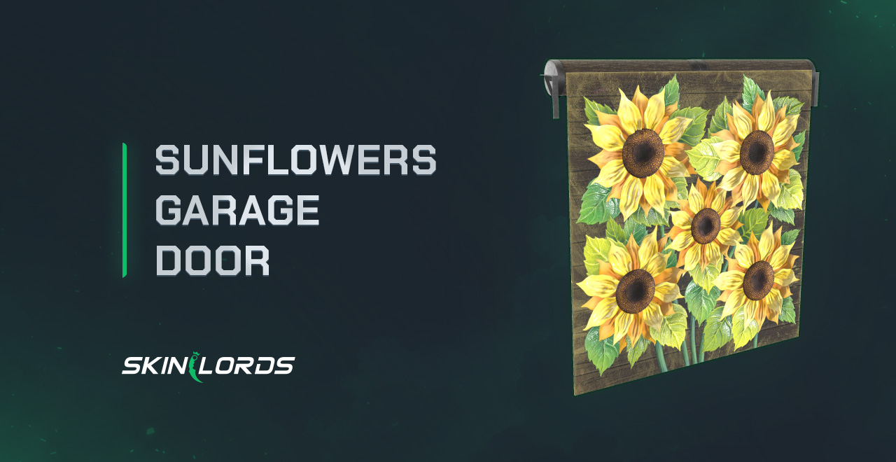 Sunflowers Garage Door rust item store