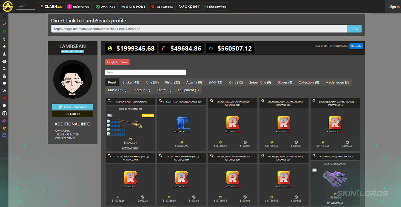 steamanalyst most expensive cs2 inventory