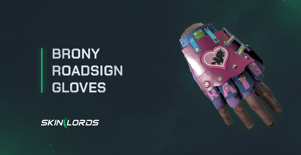 Brony Roadsign Gloves rust item store