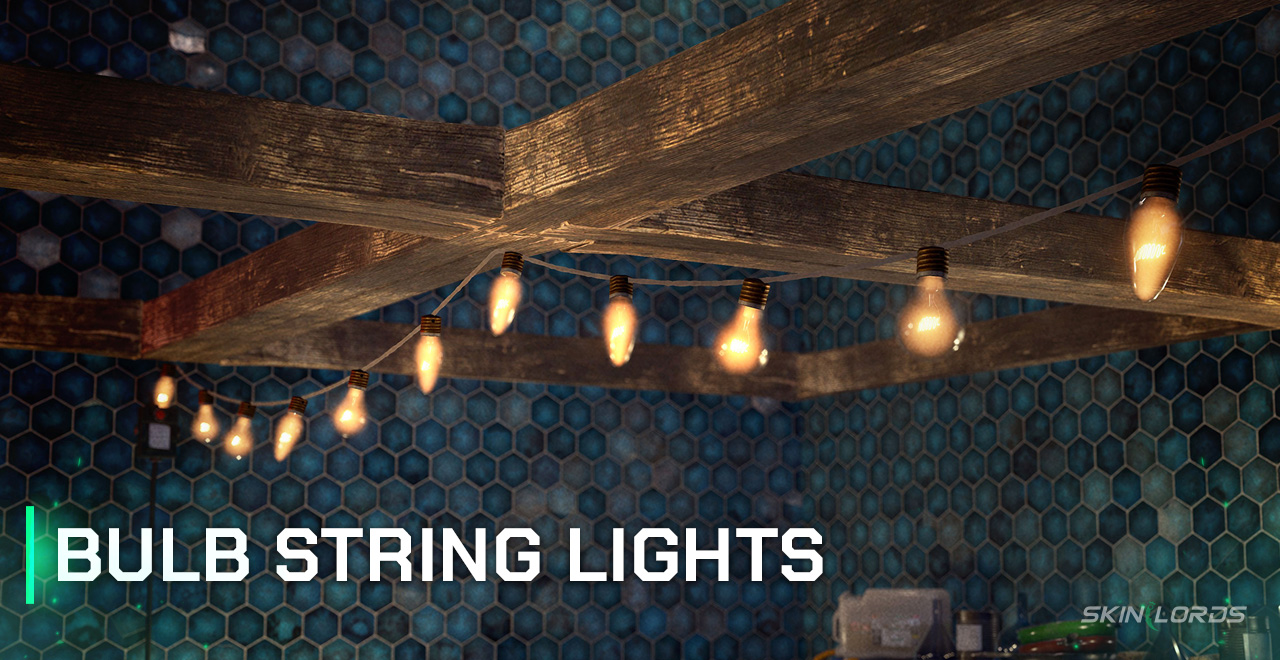 Rust Bulb String Lights exhibit decor dlc