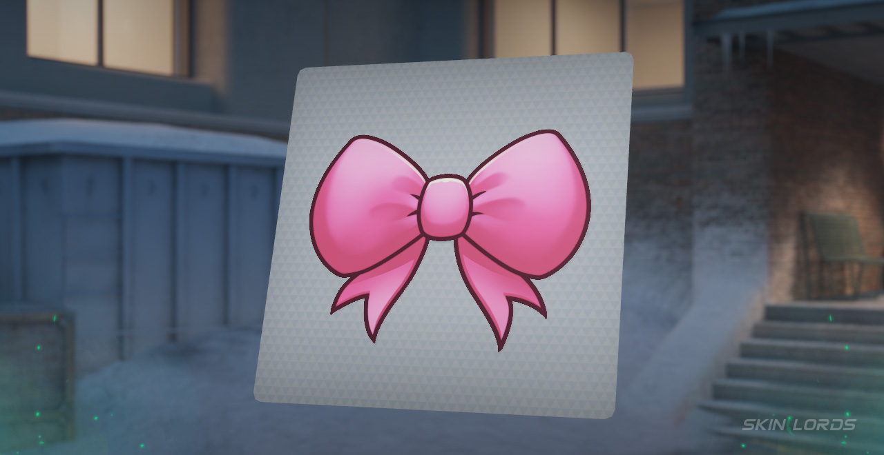 Ribbon Tie pink cs2 sticker