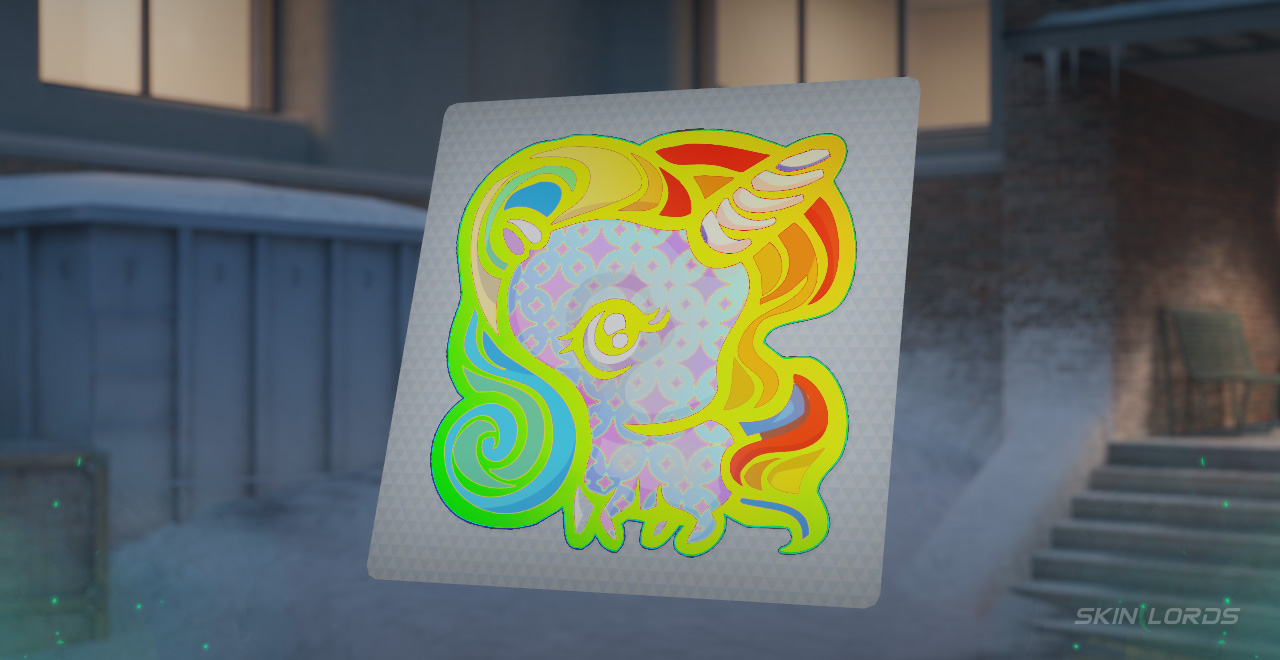 Unicorn (Holo) pink cs2 sticker