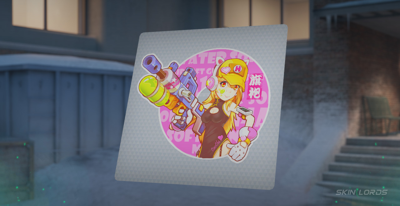 sticker Water Gun pink cs2 sticker