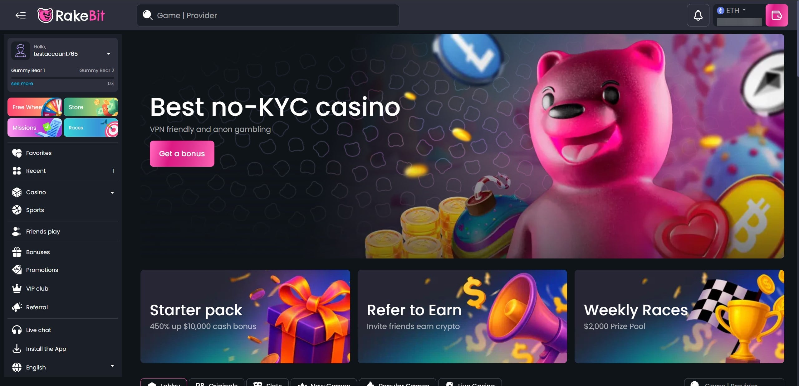 rakebit home page