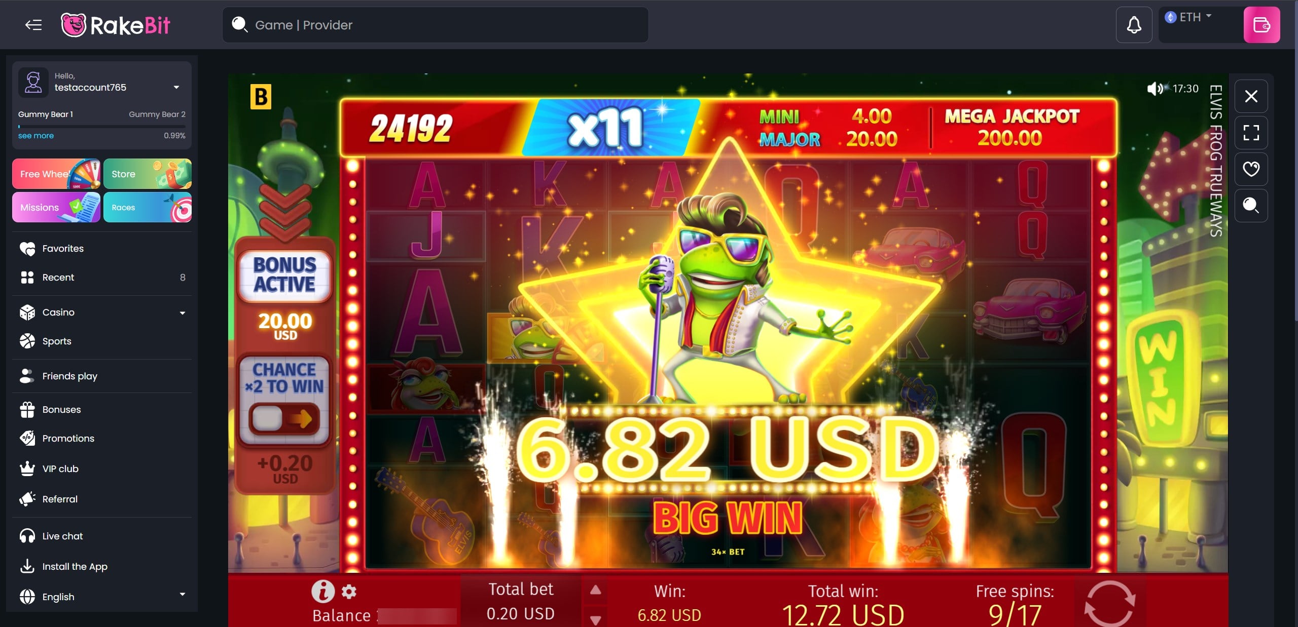 rakebit slots