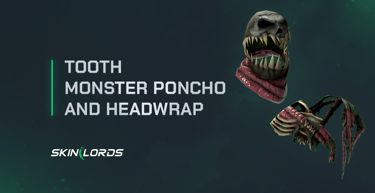 Tooth Monster Headwrap and Poncho