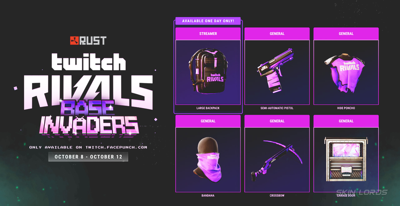 Upcoming Rust Twitch Drops rust update meta shift