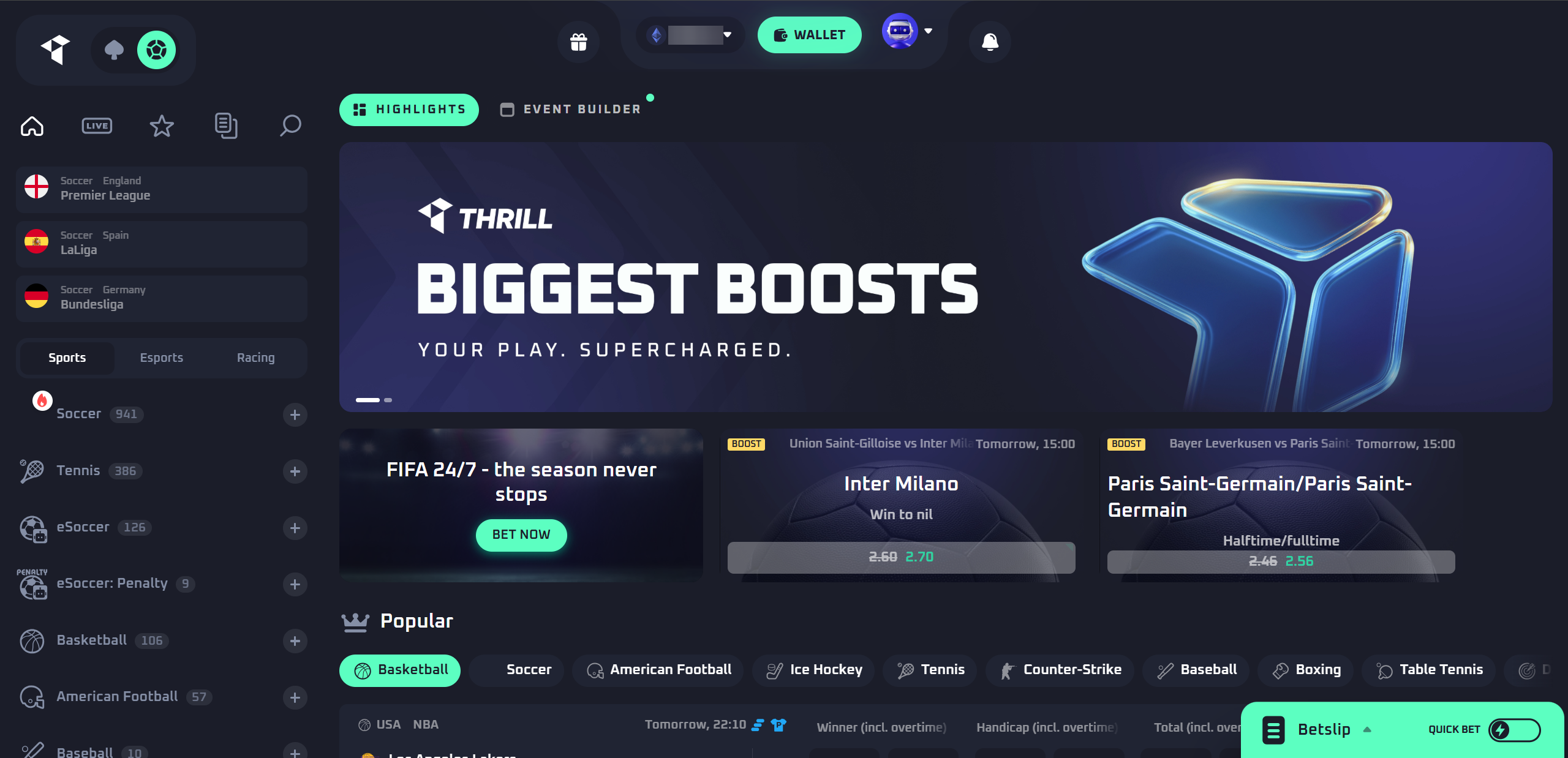 Thrill.com sportsbook