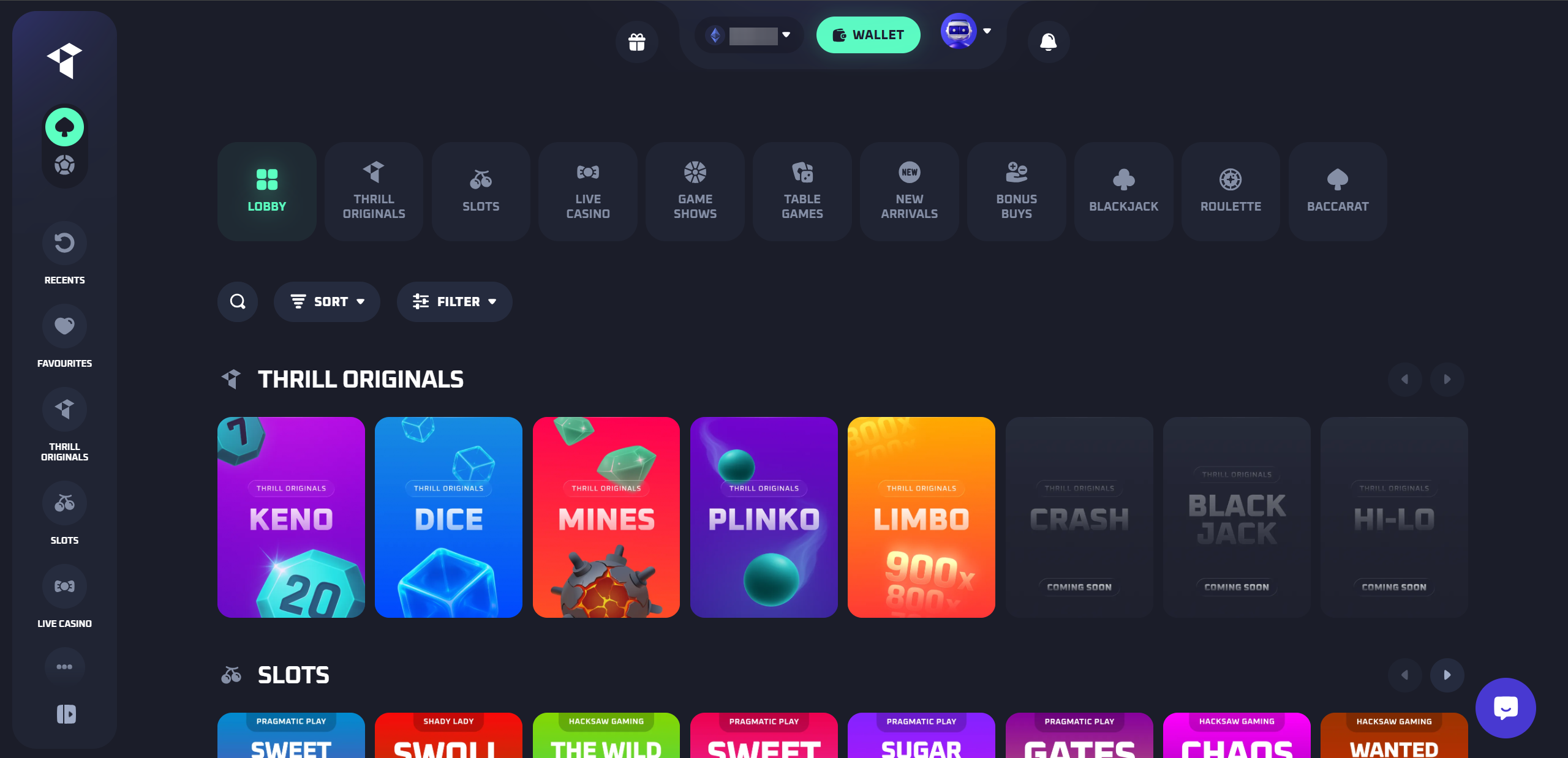 Thrill.com original games