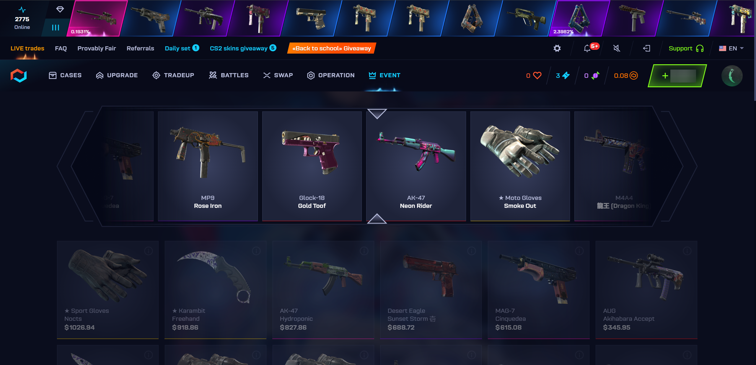 csgo.net case battle