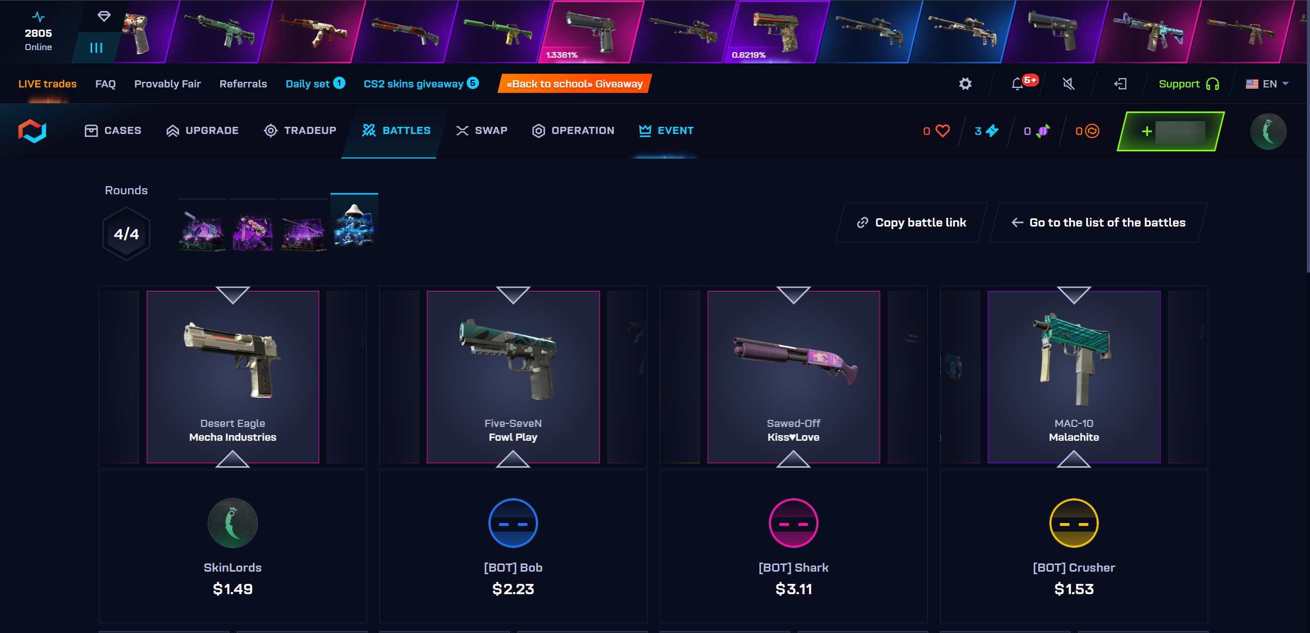 csgo.net case battles