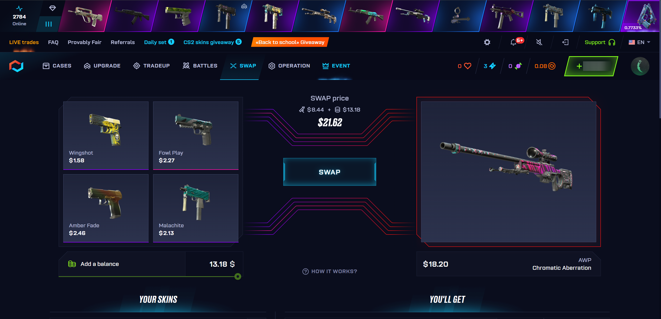 csgo.net swap feature