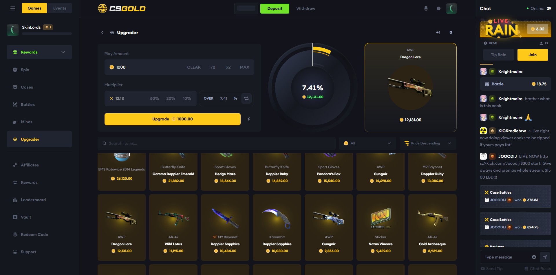 CSGold Upgrader