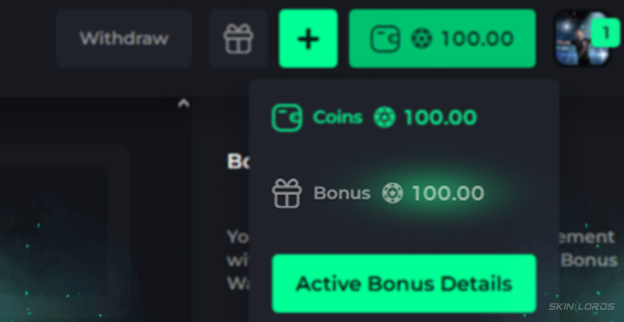 gambling site bonus balance