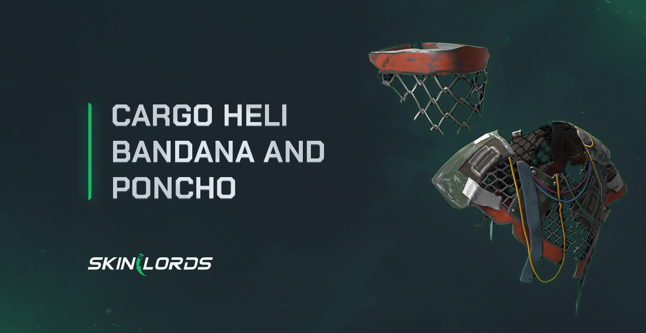 Cargo Heli Bandana and Poncho rust item store skins