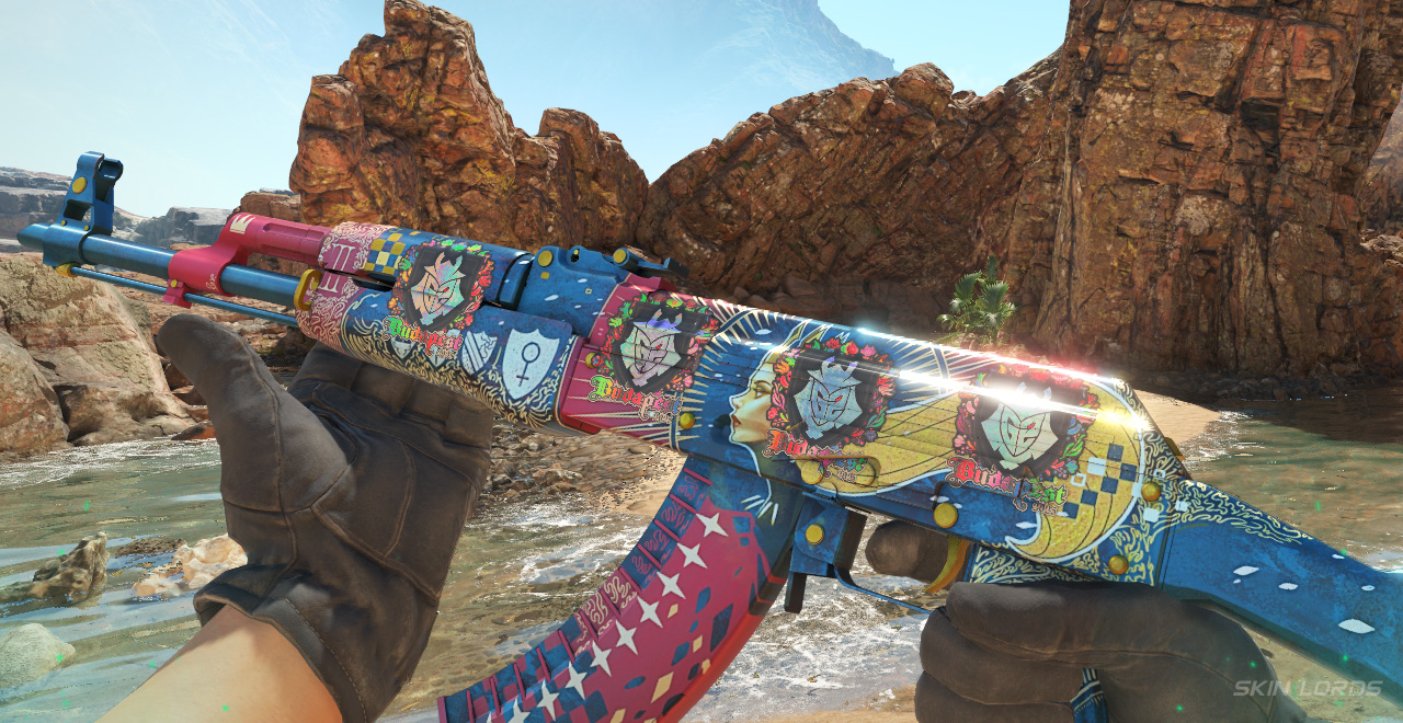 AK-47 Empress + 4x G2 Esports (Gold) Budapest 2025 g2 budapest sticker craft
