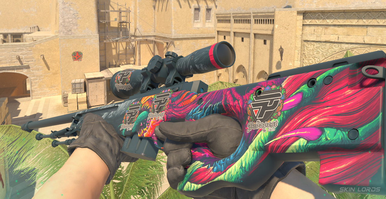 AWP Hyperbeast + 4x paiN Gaming (Embroidered) Budapest 2025 pain gaming budapest sticker craft