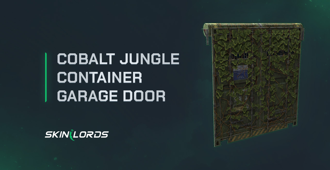 Cobalt Jungle Container Garage Door rust item store