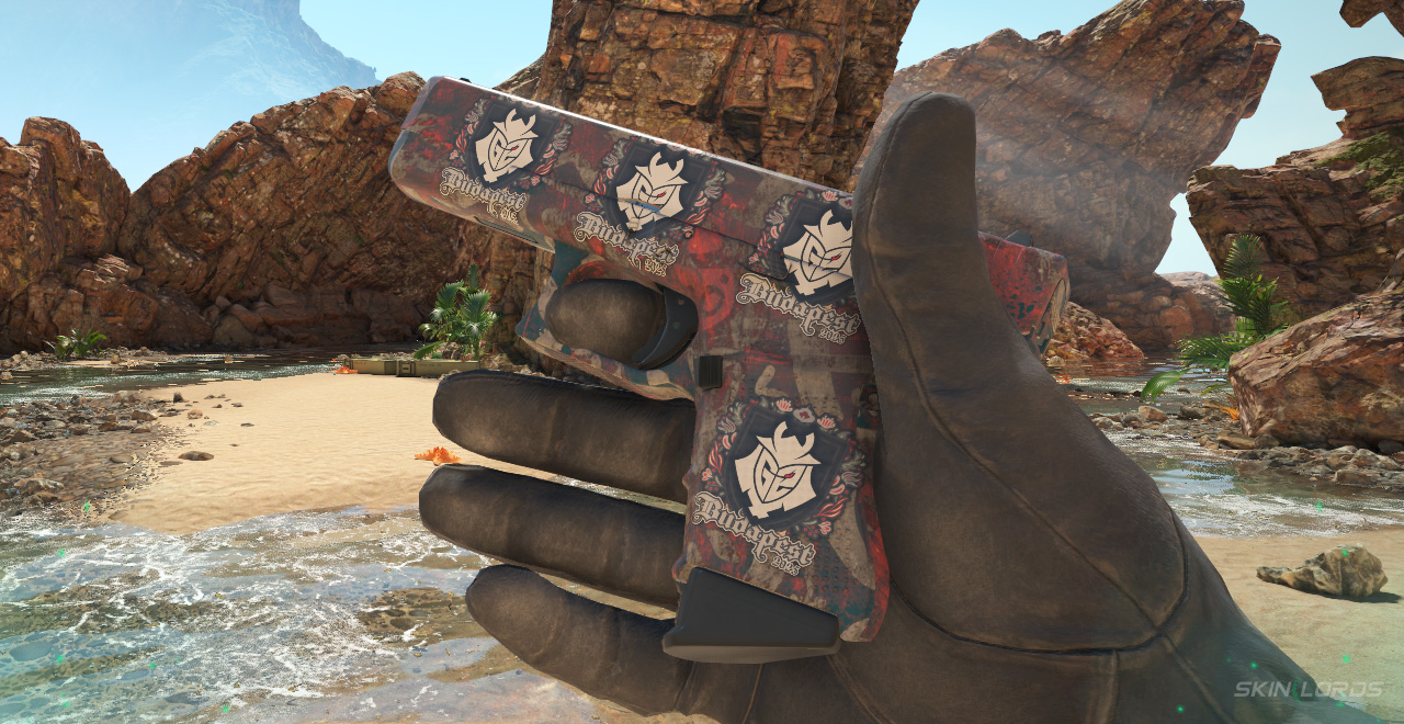 Glock-18 Teal Graf + 4x G2 Esports Budapest 2025 (Paper) g2 budapest sticker craft