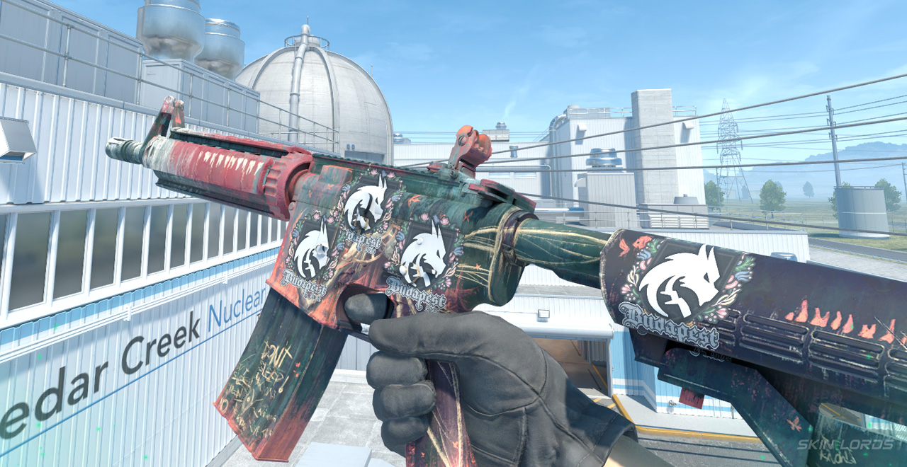M4A4 Tooth Fairy + 4x Team Spirit (Paper) Budapest 2025 team spirit budapest sticker craft