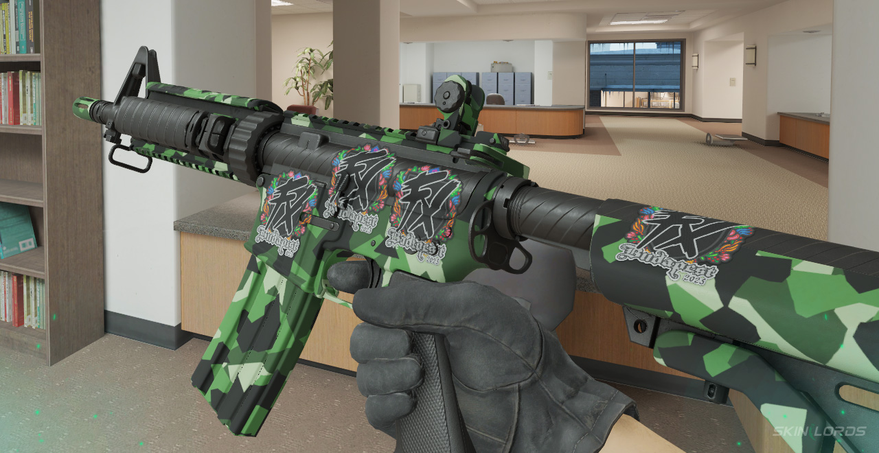 M4A4 Choppa + 4x Fluxo (Embroidered) Budapest 2025 fluxo budapest sticker craft
