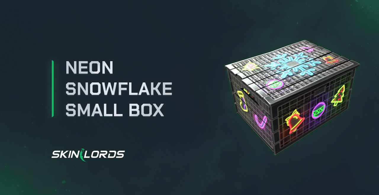 Neon Snowflake Small Box rust item store