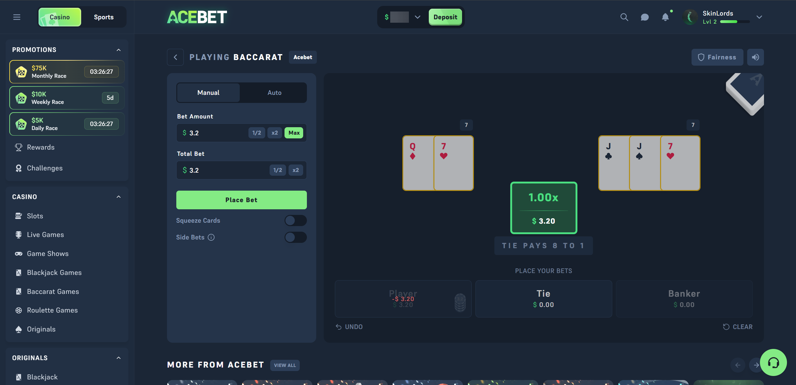 Acebet Blackjack