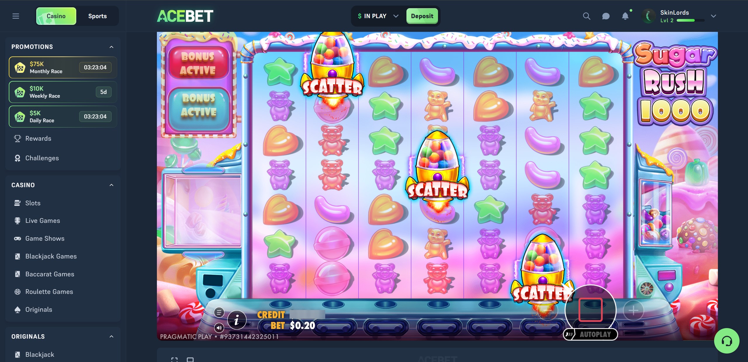 Acebet Slots